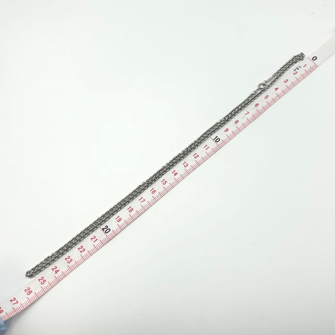 ボールアサイティファニー　チェーン　ネックレス　太め　シルバー　約51cm