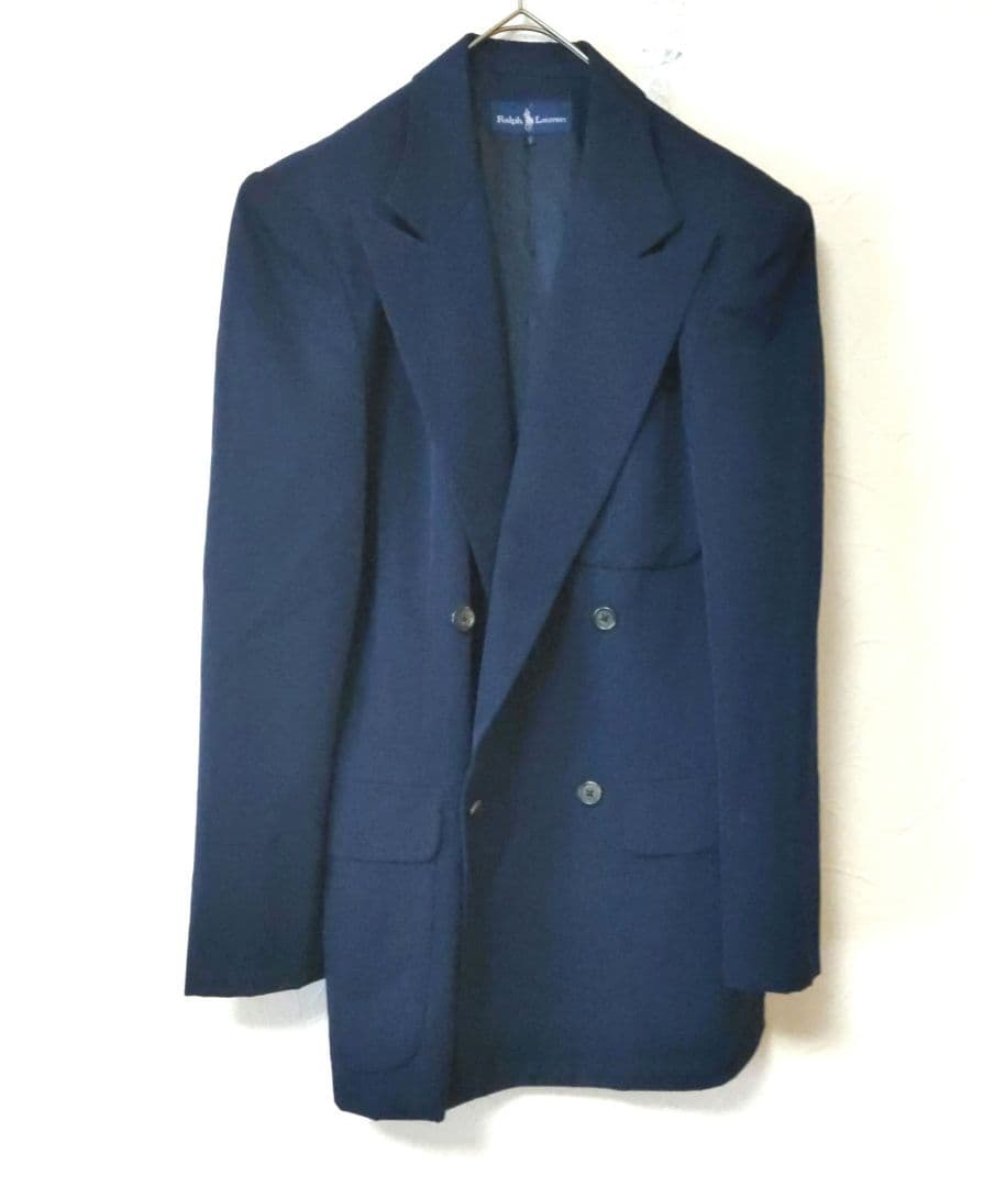 Ralph Lauren ポロラルフロー紺ブレ テーラードジャケット