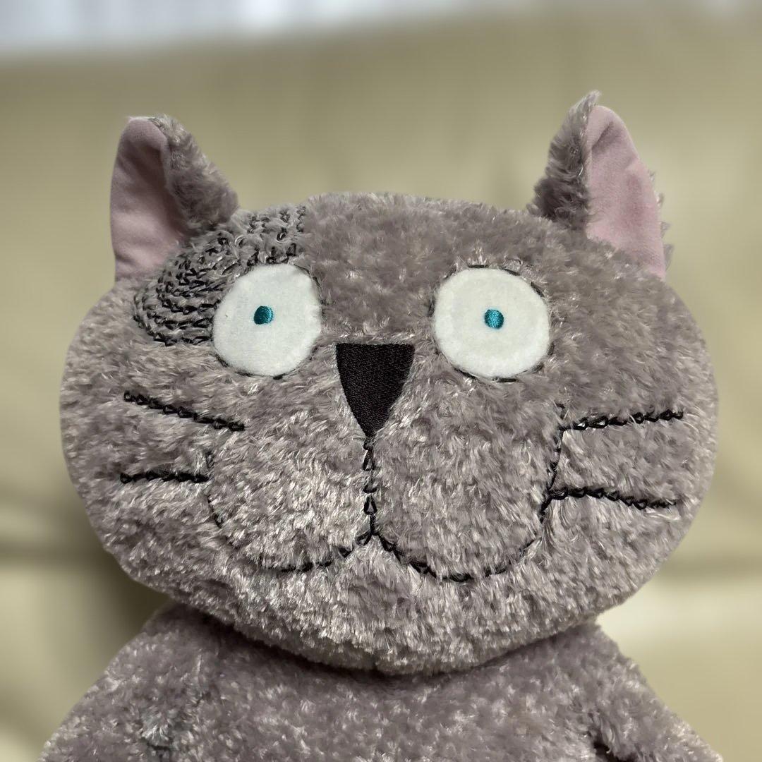 マンハッタナーズ　くたくた猫のぬいぐるみセット（グレー・黒）