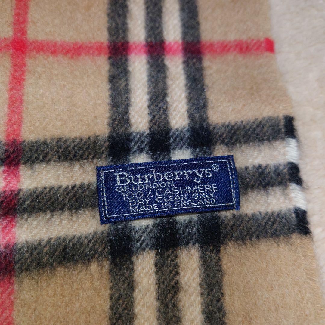Burberry's チェック柄マフラー カシミヤ100%