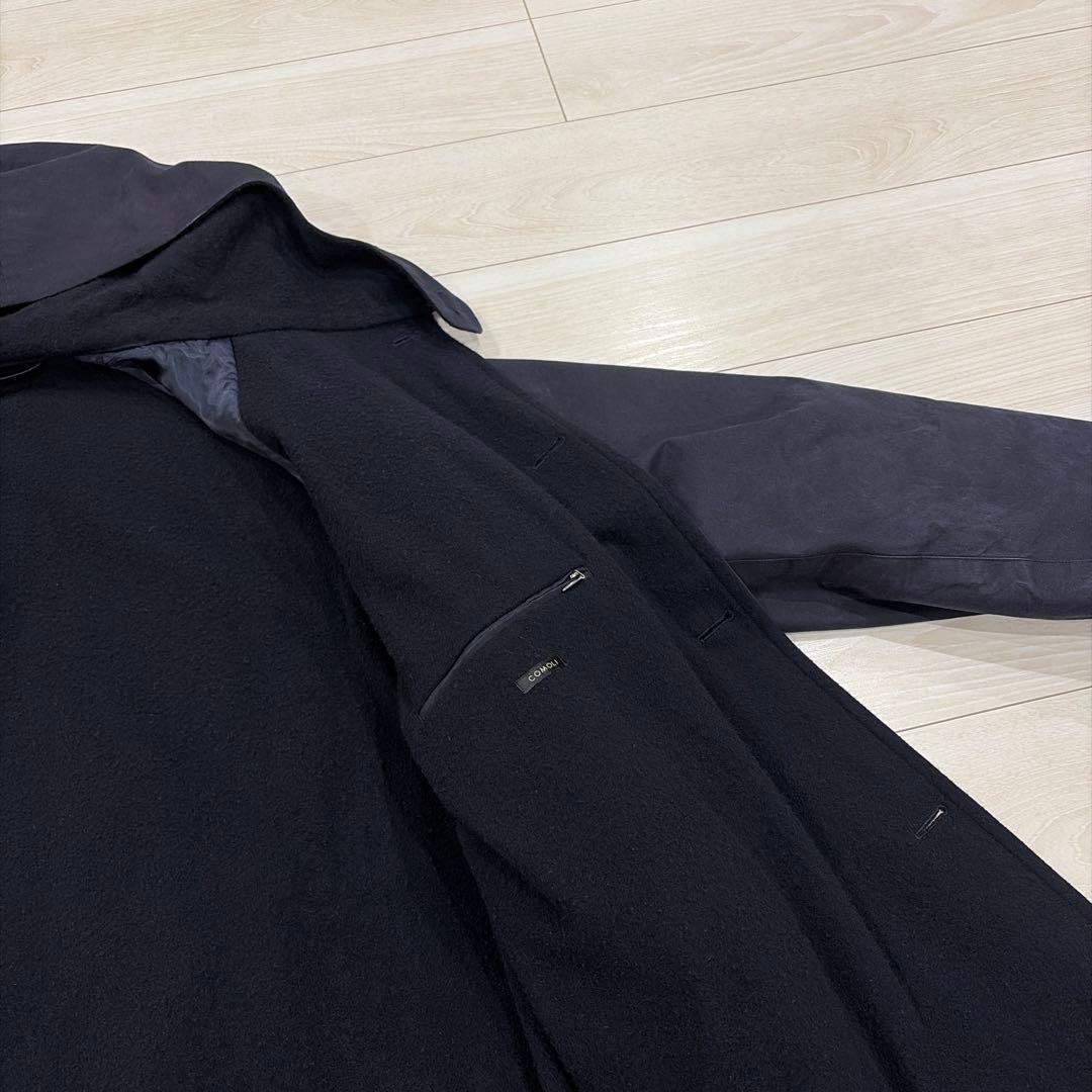 COMOLI 22AW ベンタイルコットンフーデッドコート