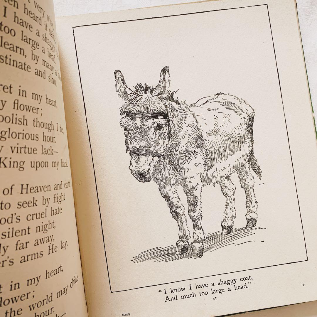 貴重な挿絵と装丁も可愛い꙳⋆英国の古い児童書　ビンテージ古書　洋書　絵本