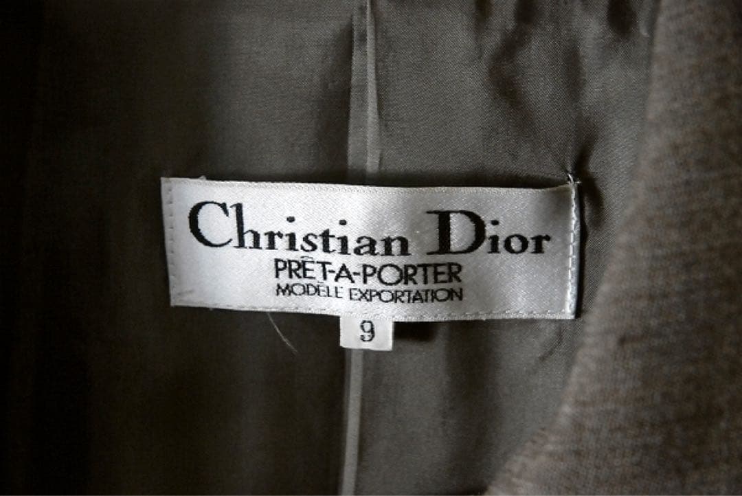 Dior ディオール / ウールジャケット 9号 グレージュ テーラード