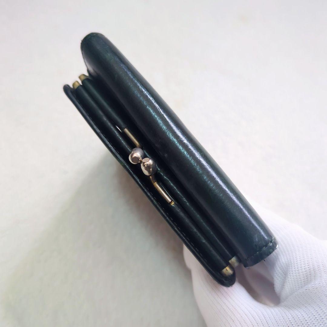 【OLD COACH オールドコーチ】レア がま口 三つ折り財布 グリーン 緑