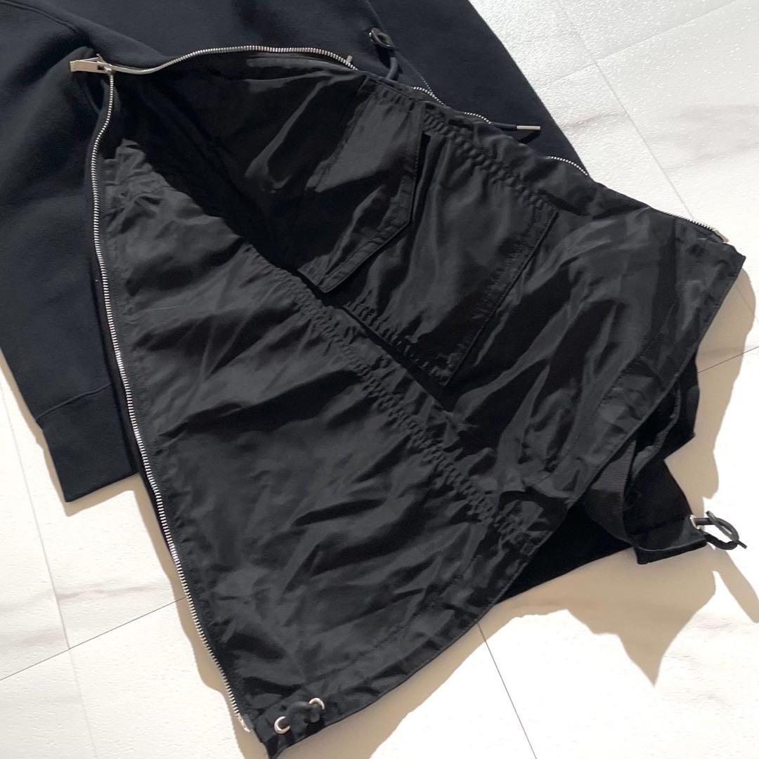 美品✨sacai Sponge Sweat Nylon Twill Dress
