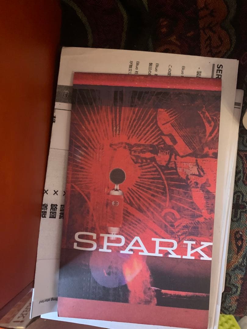 ブルー　コンデンサーマイク　SPARK ショックマウント欠品