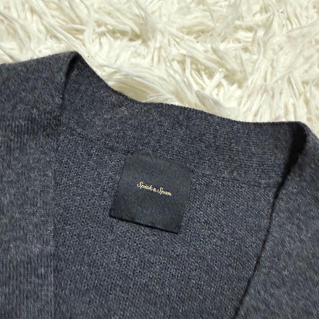 Spick & Span スピック&スパンダブルジャガード　ビッグカーディガン