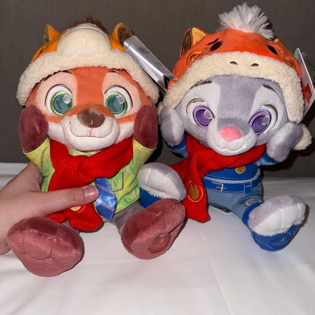 【限定価格！】上海ディズニー 限定 ズートピア ニック＆ジュディぬいぐるみセット