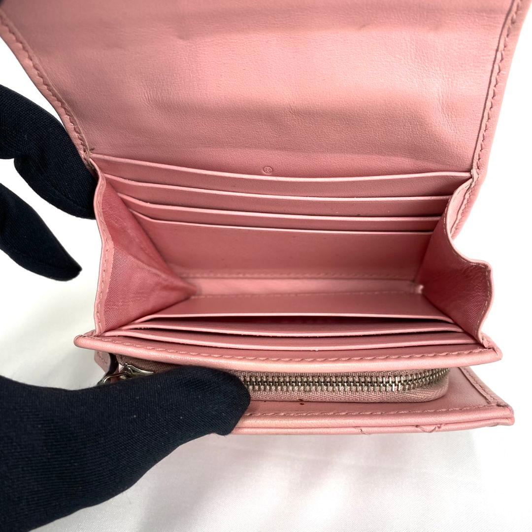 ✨️美品✨レア✨️グッチ 二つ折り財布　キルティング　マーモント　シルバー金具