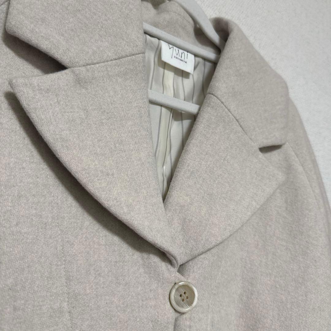 yuni super100 Wool ロングトレンチコート