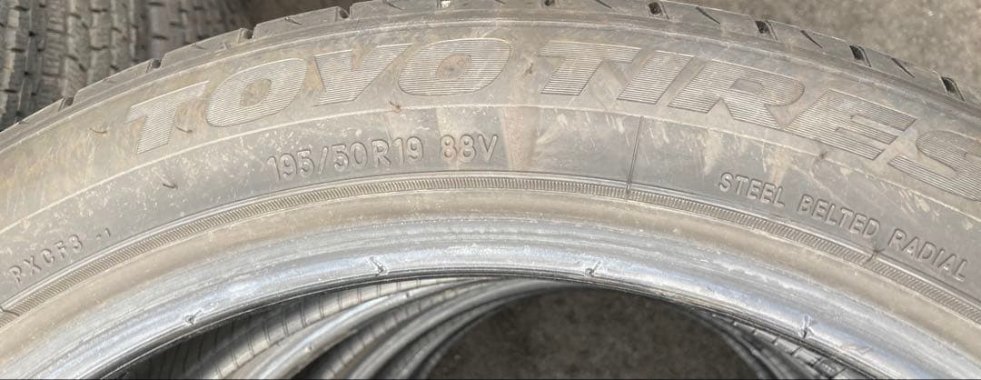 TOYO TIRES 195/50R19 25年製 夏タイヤ【南-197 ②】