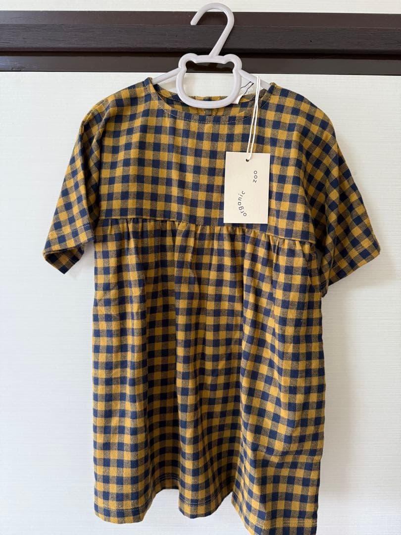 ワンピース organiczooBlueberry Gingham Gather Dress