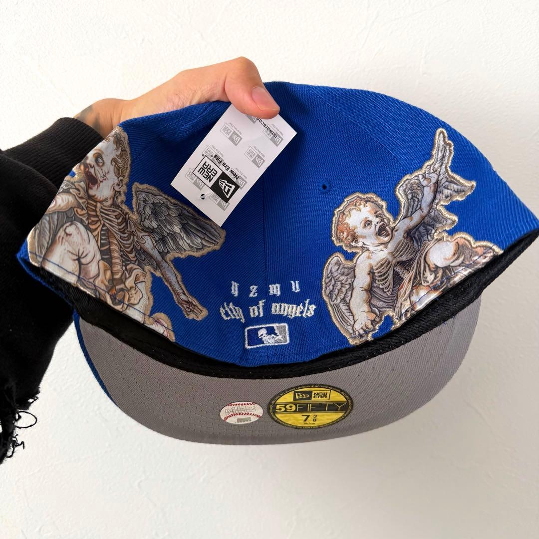 K*様 【激渋】ロサンゼルス LA 逆クロス 天使刺繍 ベースボールキャップ