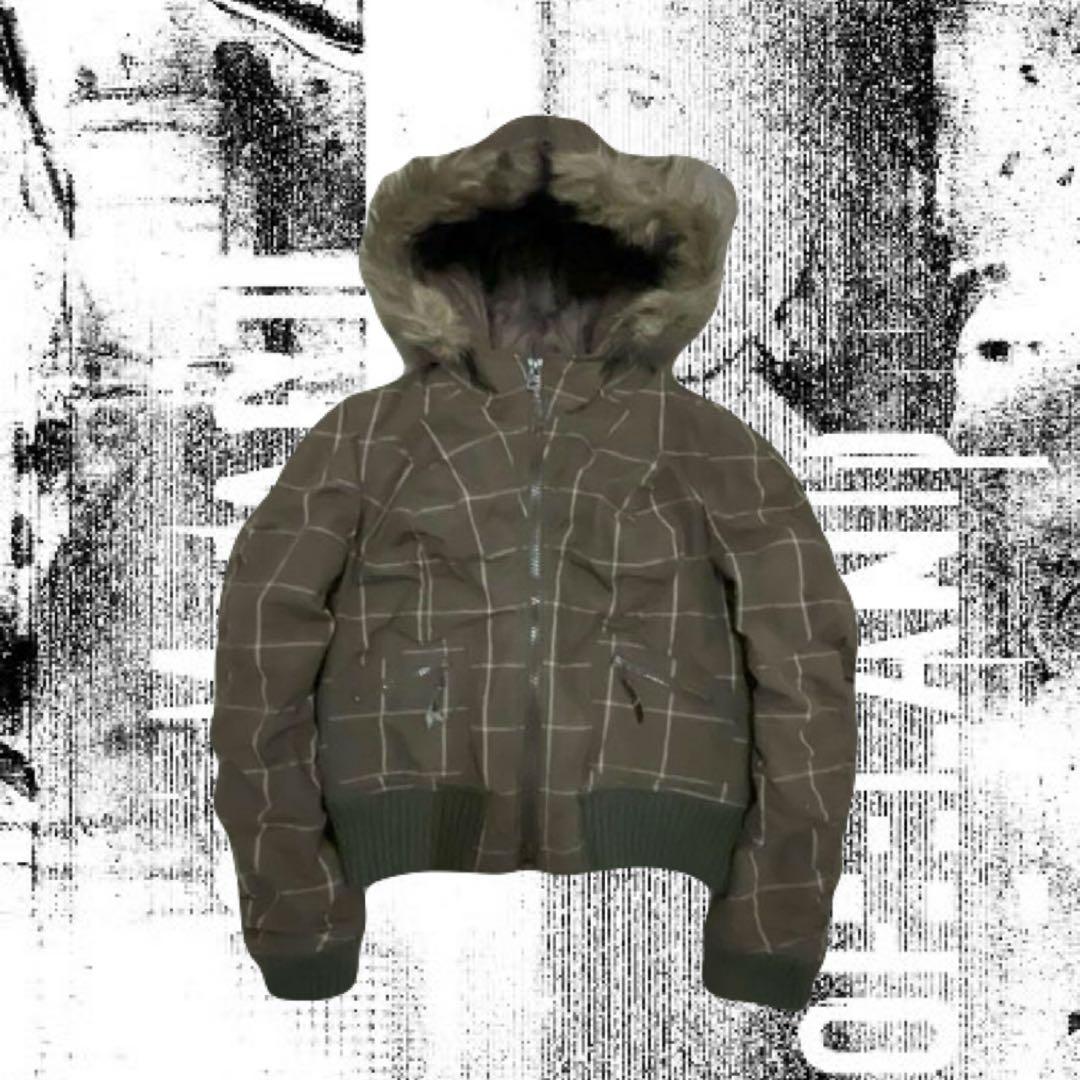 y2k 00s n2b ma1 ファージャケット 平成 opium 短丈　グラフ