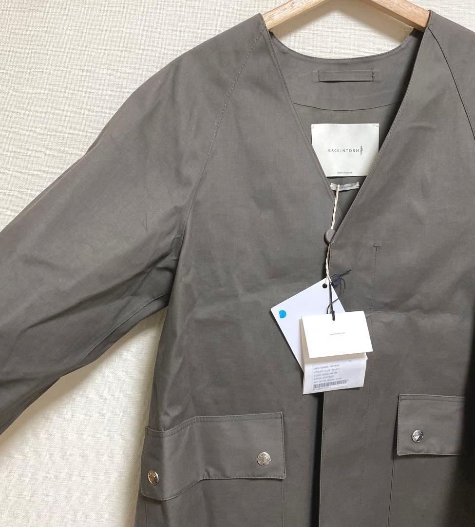 MACKINTOSHマッキントッシュ　コットンボンディング　ノーカラーコート