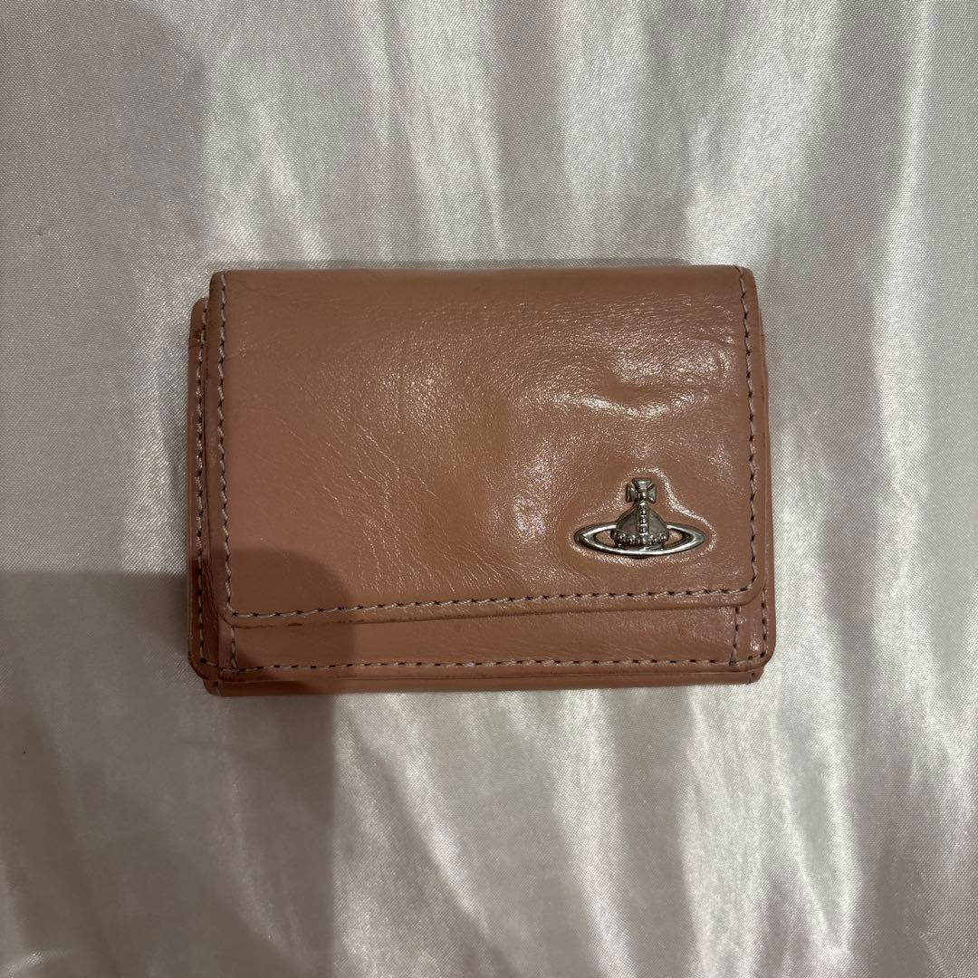 Vivienne Westwood ピンクレザー三つ折り財布