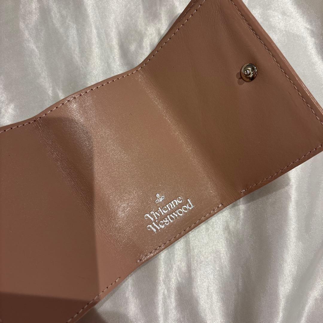 Vivienne Westwood ピンクレザー三つ折り財布