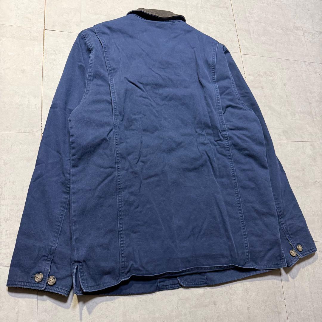 00s GAP ハンティングジャケット カバーオール 襟レザー コーデュロイ