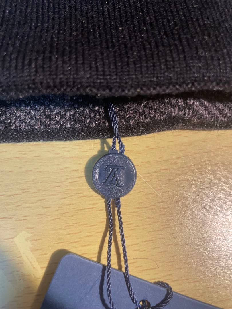 Louis Vuitton ニット帽 グレー/ブラック