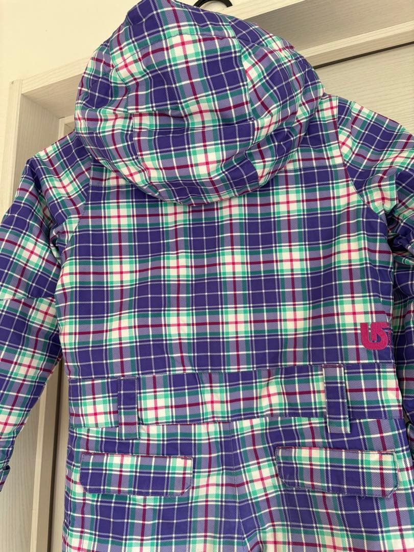 BURTON キッズチェック柄 スキーウェア 4T