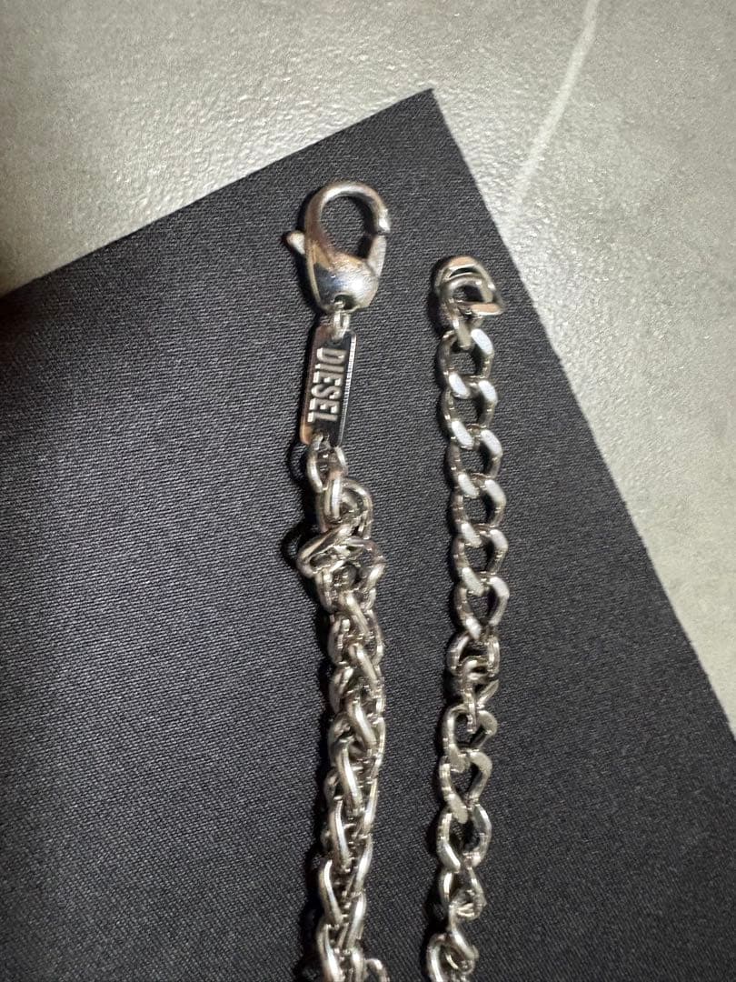DIESEL チェーンネックレス Dロゴ
