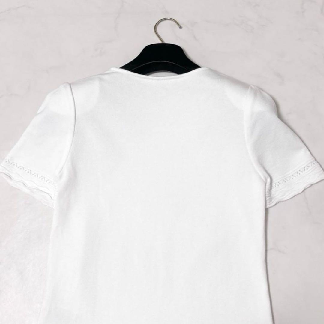 極美品✨ フォクシー　トップス　Knit Top　ホワイト　38　大人可愛い