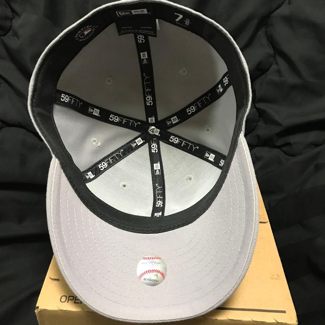 ジュエルキャップNEW ERA 59FIFTY グレー キャップ 7 3/8