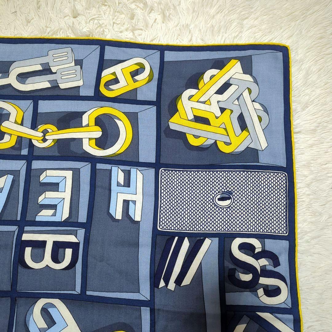 【極美品 箱付】HERMES Impoossiiible スカーフ100