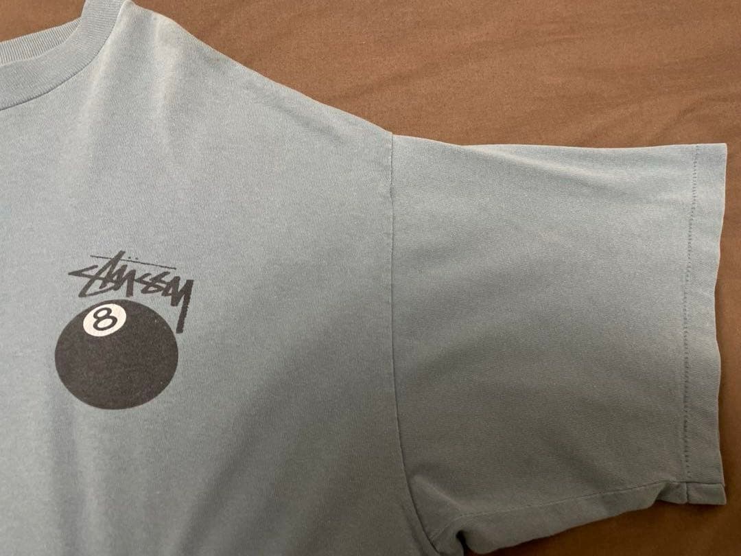 STUSSY 8ボール Tシャツ 袖裾 シングル
