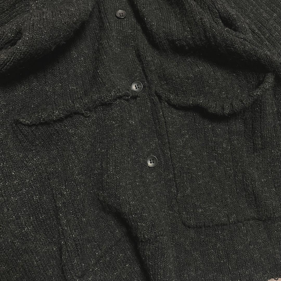 トップス louren melange knit cardigan black
