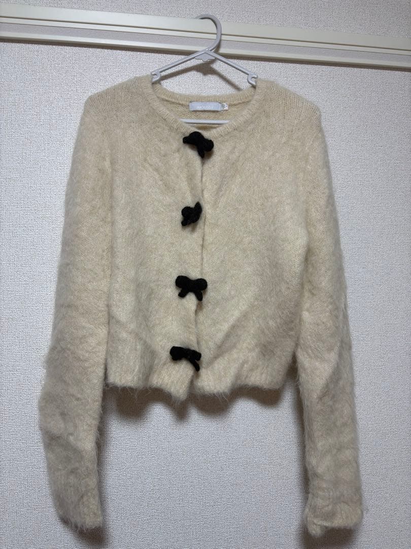 MOUSSY フロントリボンカーディガン