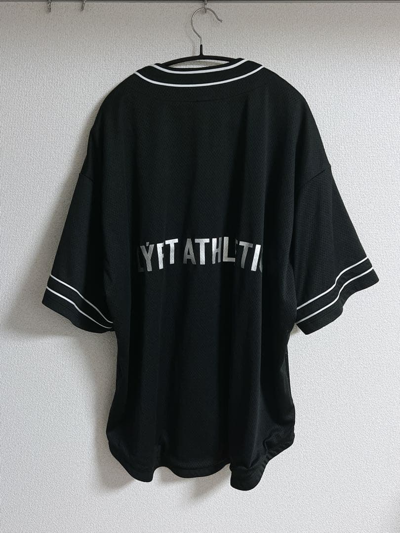 リフト LYFT ライン ベースボールシャツ Tシャツ ブラック L