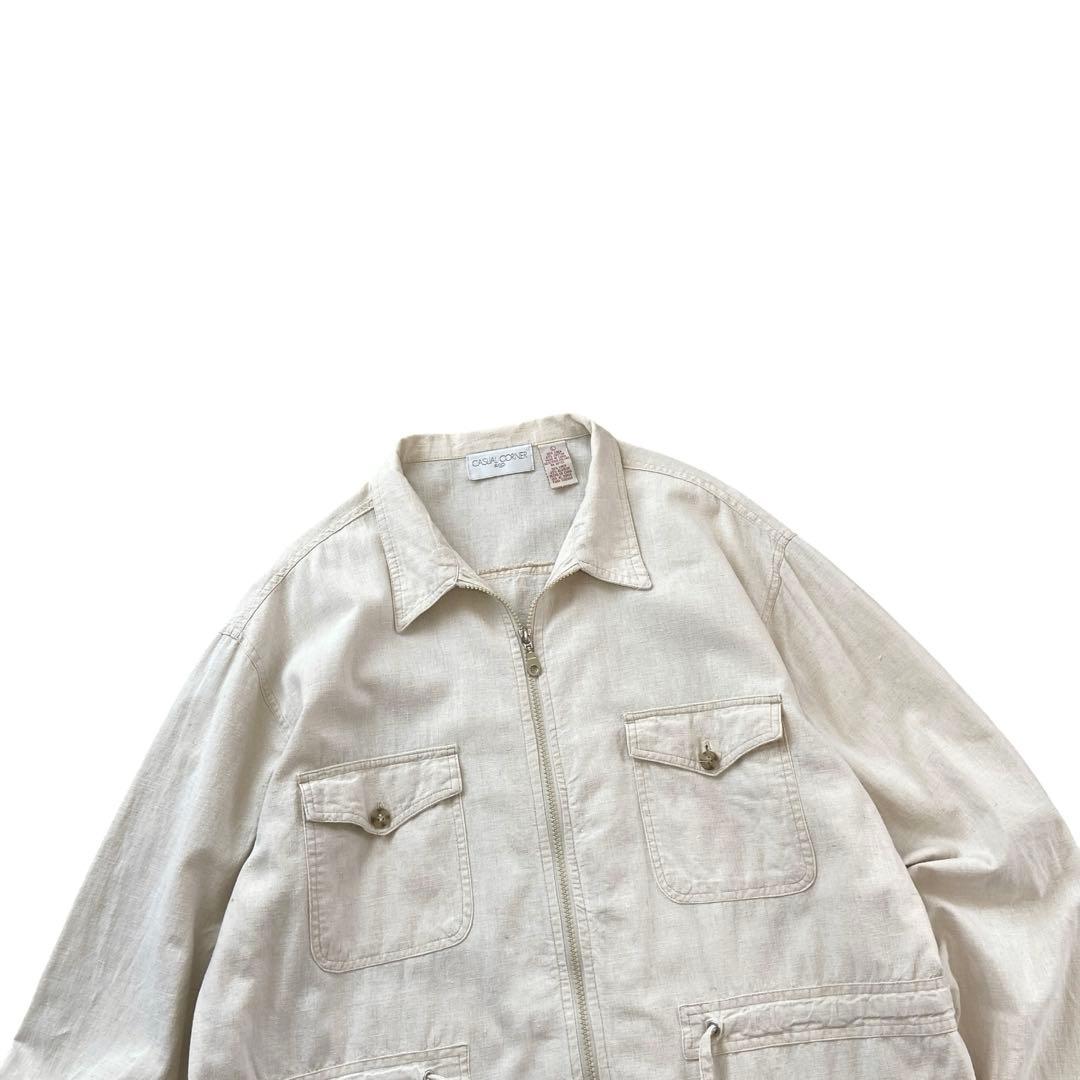 90s CASUAL CORNERリネン ジャケット