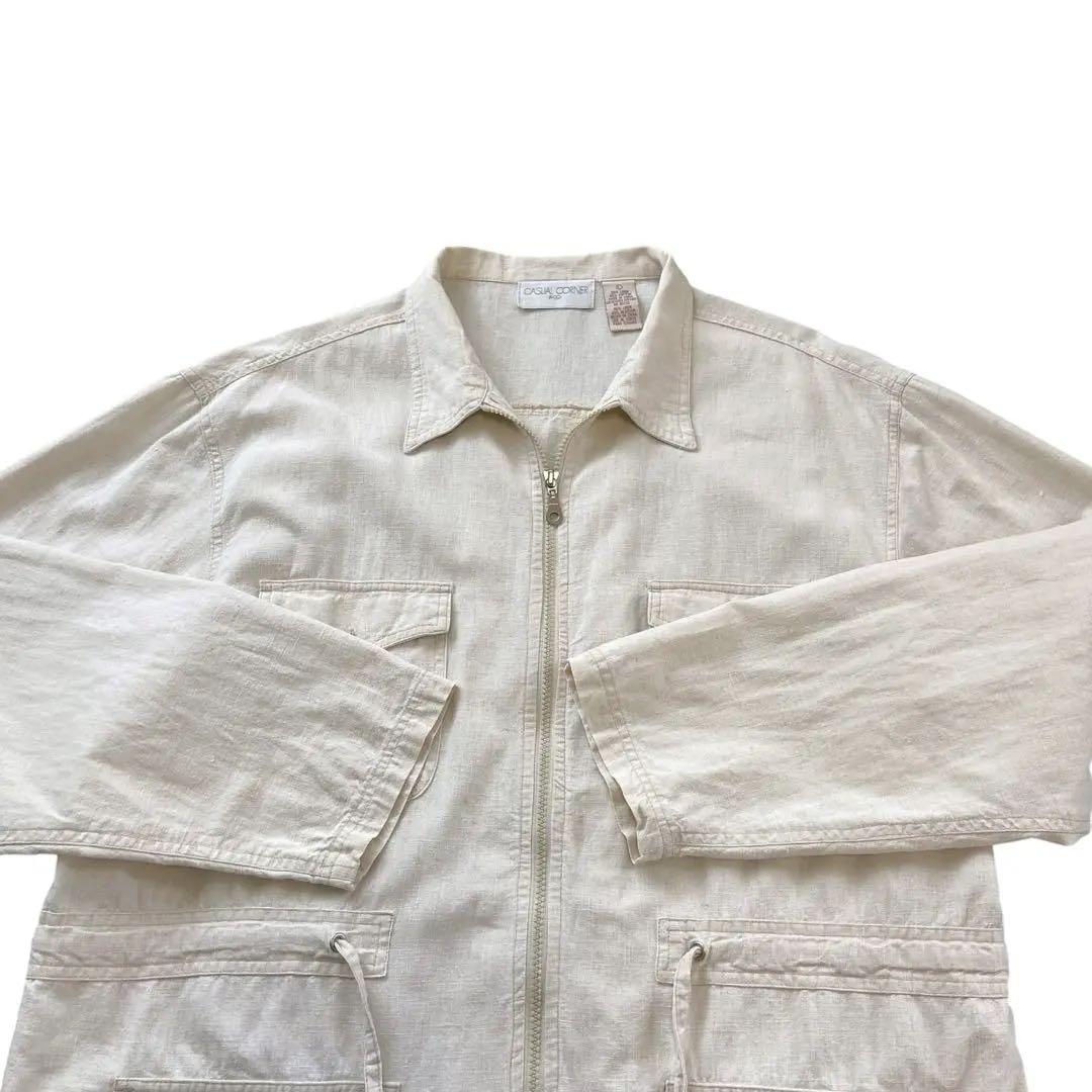 90s CASUAL CORNERリネン ジャケット
