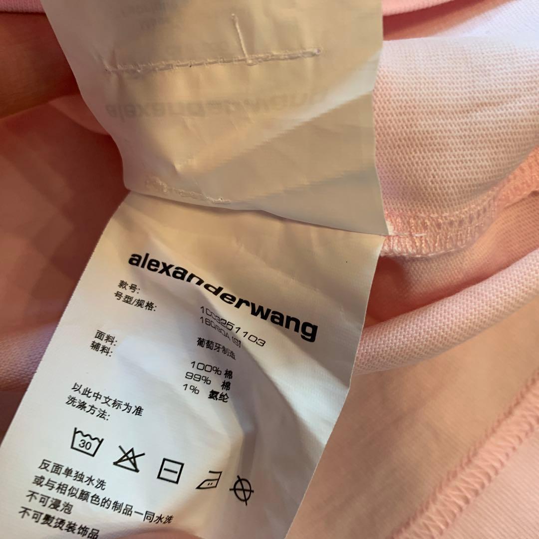 【新品同様】alexanderwang ピンク Tシャツ