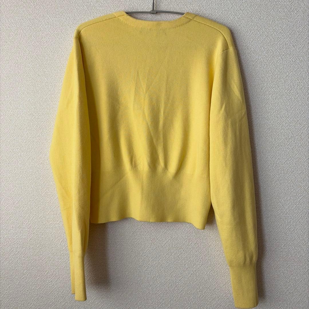 CABaN コットンカシミヤ Vネックショートカーディガン