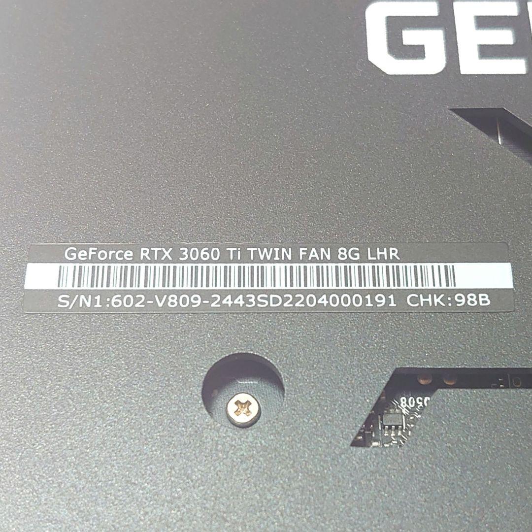 MSI製 GeForce RTX 3060Ti 8GB LHR 1点ワケありです
