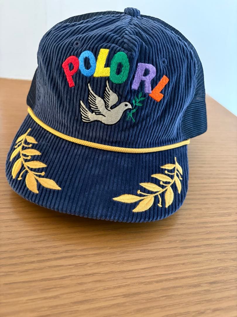 【POLO RALPH LAUREN】刺繍入コーデュロイ トラッカー キャップ
