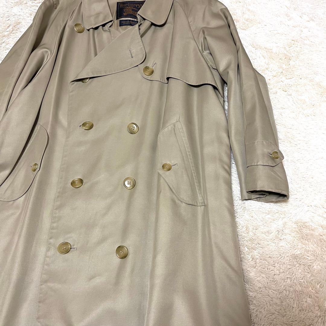 ●Burberry’s・バーバリーズシルク100%ステンカラーコート●L〜XL