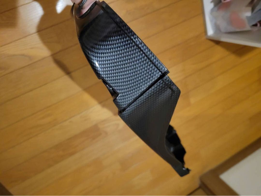 美品 コペン L880K エンジン エンジンカバー カーボン転写