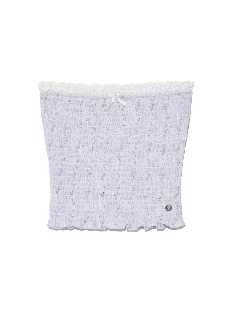 最終値下完売品　GLOWNY SMOKE TUBE TOP ライトブルー