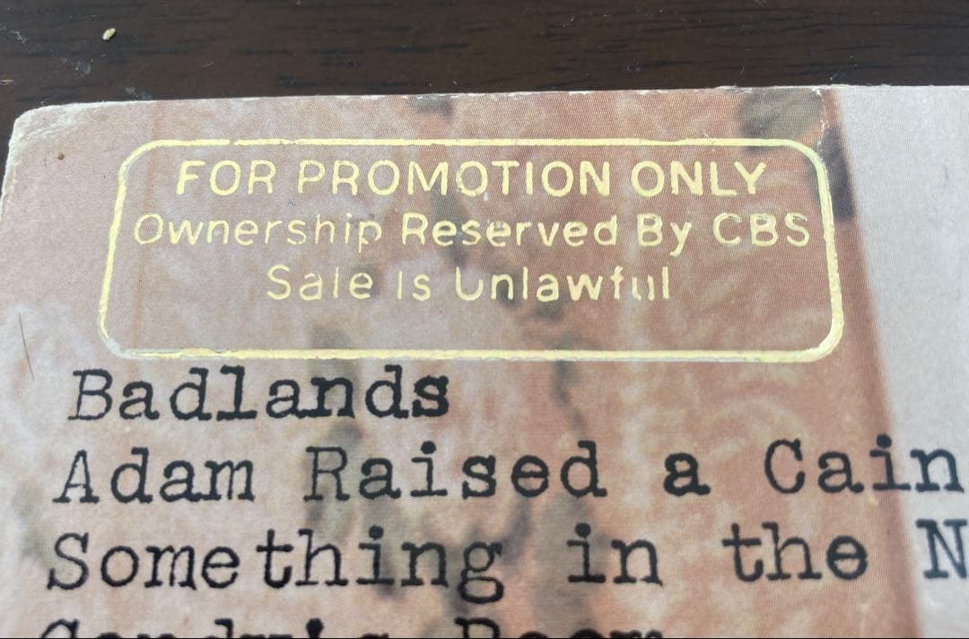 ◾️究極!!最高音質USオリジナル白ラベルプロモ盤■BRUCE SPRINGSTE