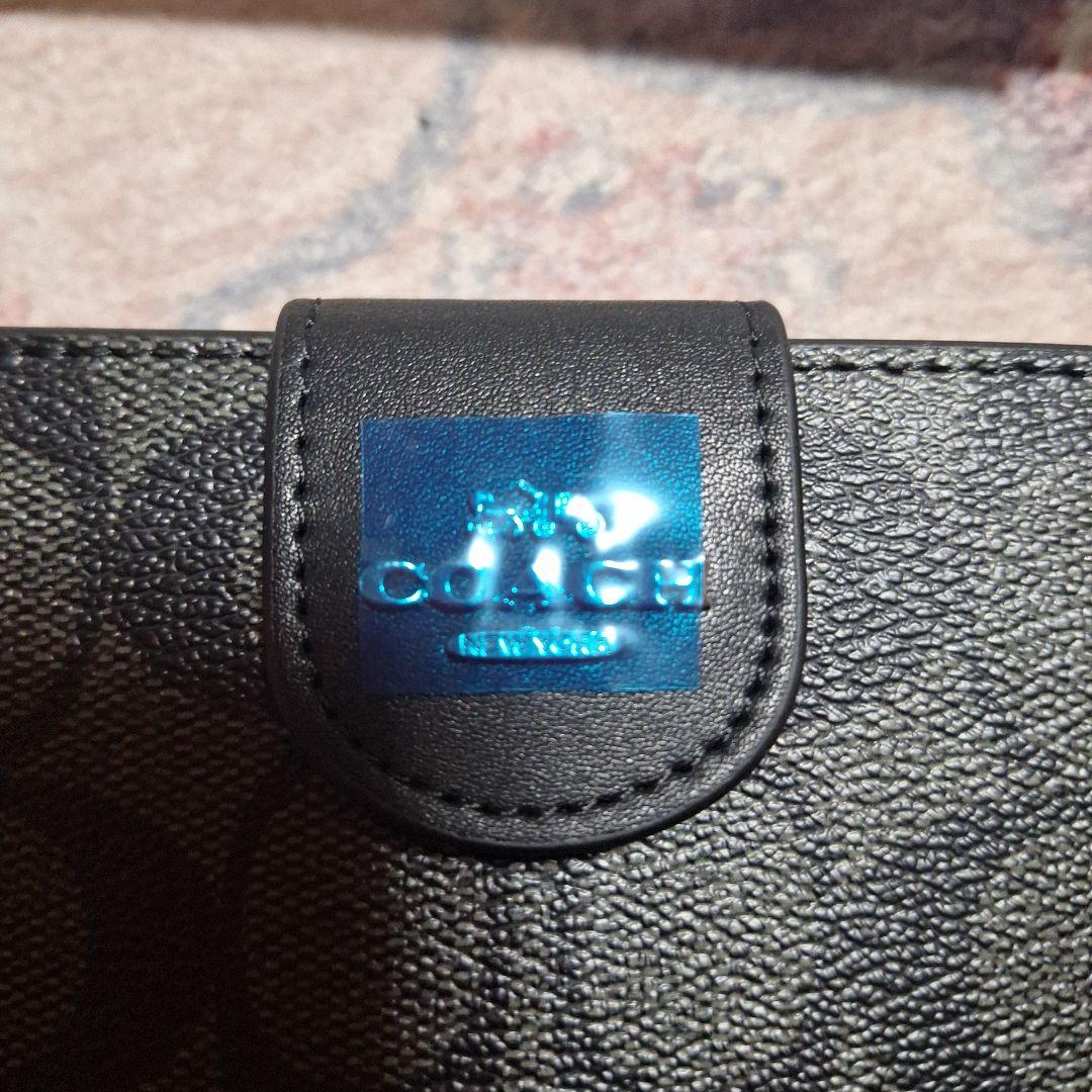 Coach ブラック 二つ折り財布