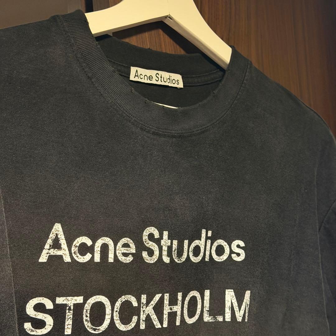 Acne Studios ブラック 半袖 Tシャツ