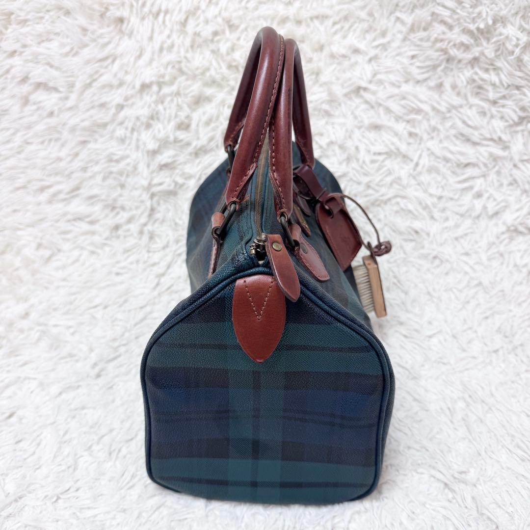 【鬼美品】ポロラルフローレン ミニボストンバッグ ブラックウォッチ