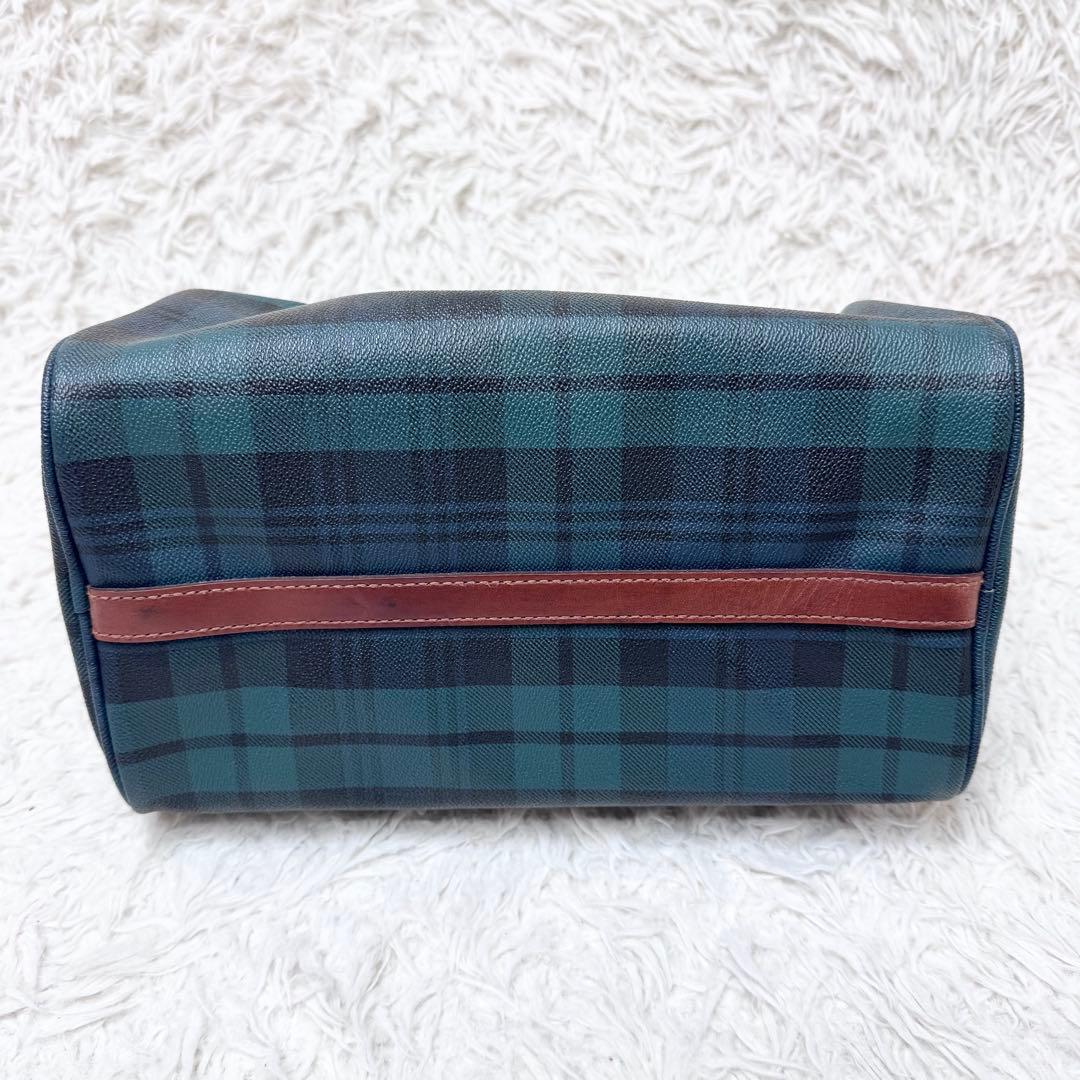 【鬼美品】ポロラルフローレン ミニボストンバッグ ブラックウォッチ