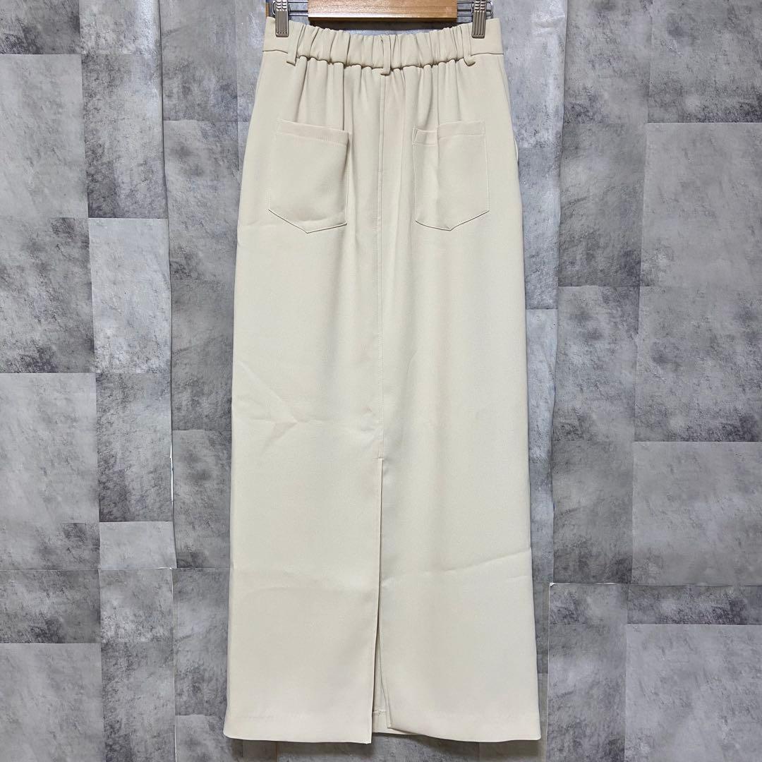 【CAPRICIEUX LE'MAGE】マキシIラインスカート 新品 エクリュ