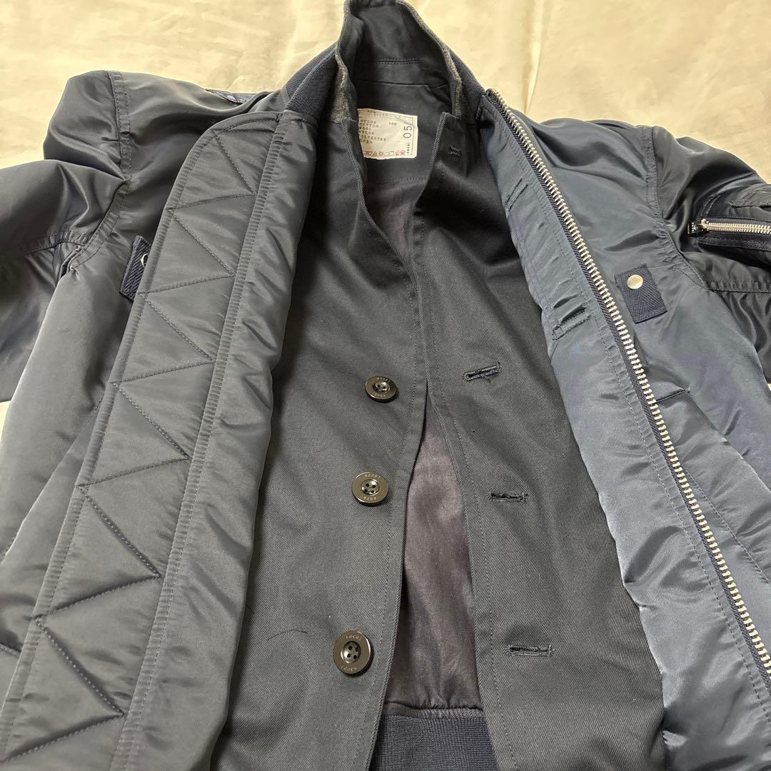 sacai MA-1 ドッキング　ブルゾン