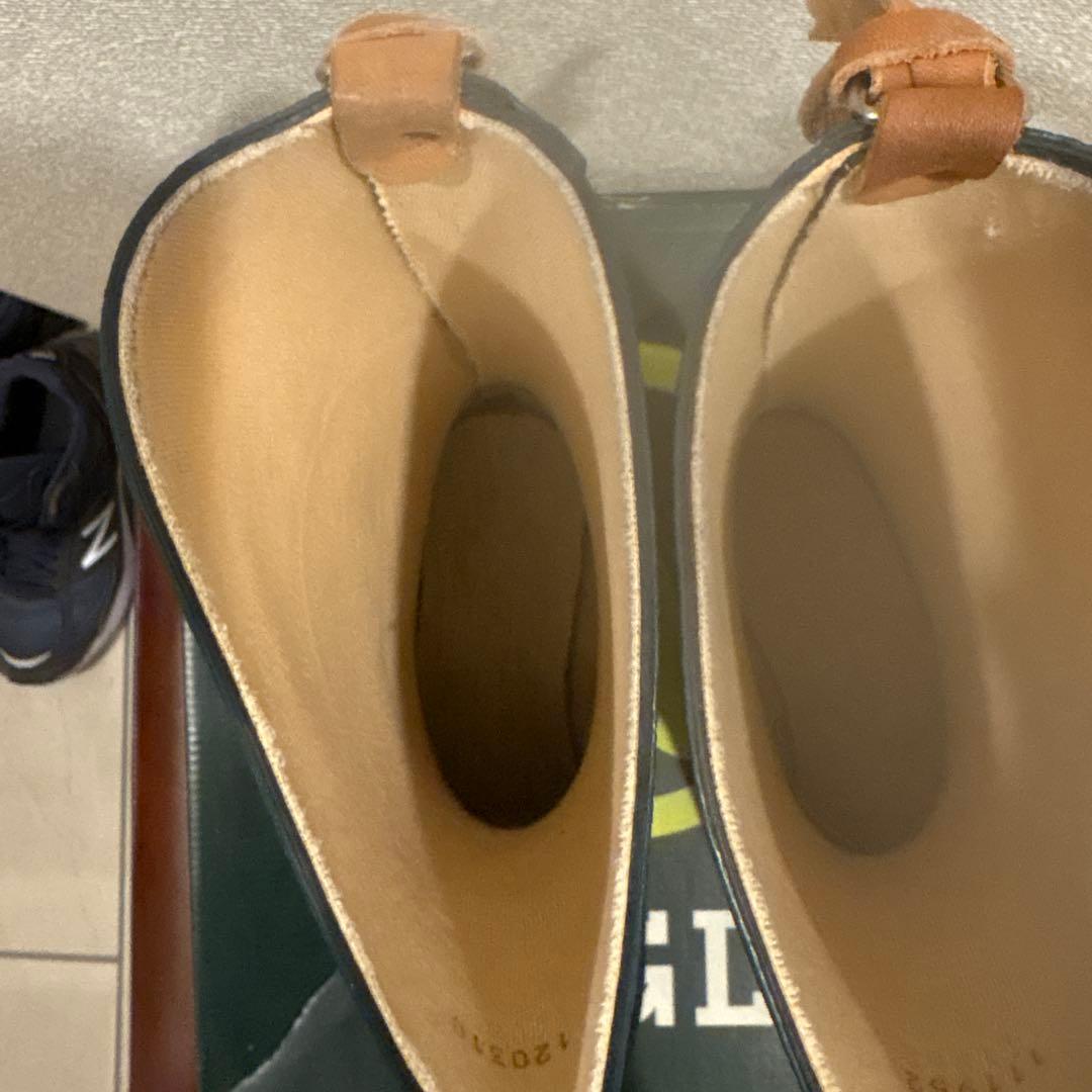 AIGLE ミドルラバーブーツ 37 23.5cm ダークネイビーレインブーツ