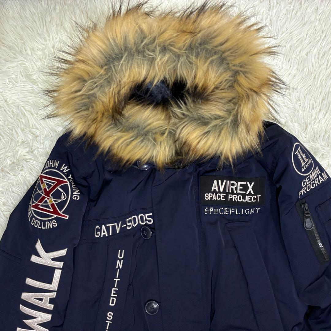 【AVIREX】GT-10 SPACE WALK 限定 N-3B 紺sizeXL